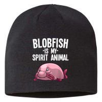 Blobfish Is My Spirit Animal Funny Blobfish Meme Sustainable Beanie