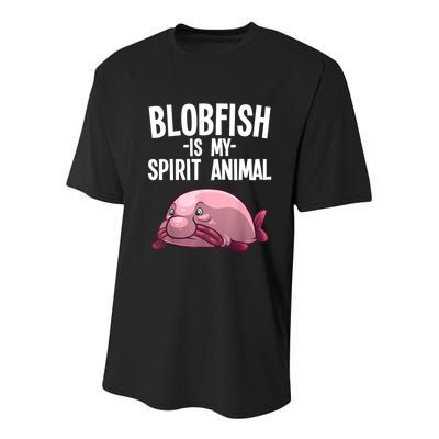 Blobfish Is My Spirit Animal Funny Blobfish Meme Youth Performance Sprint T-Shirt