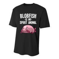 Blobfish Is My Spirit Animal Funny Blobfish Meme Youth Performance Sprint T-Shirt