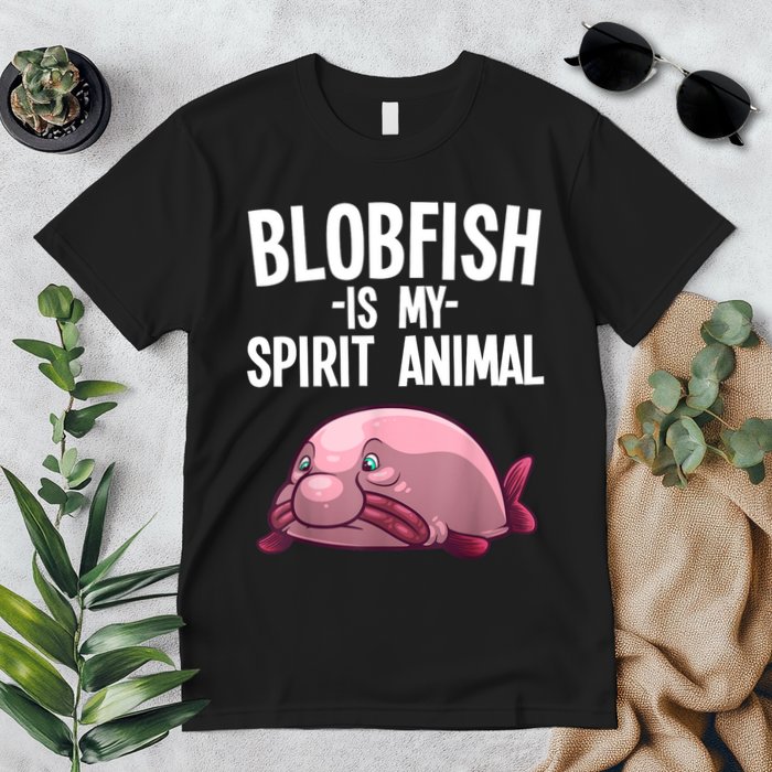 Blobfish Is My Spirit Animal Funny Blobfish Meme Premium T-Shirt