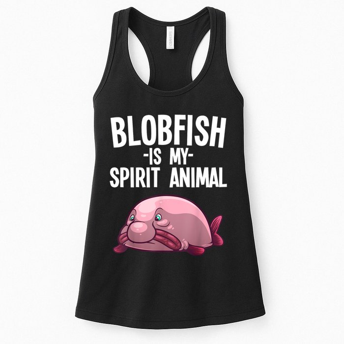 Blobfish Is My Spirit Animal Funny Blobfish Meme Womens Tank Top