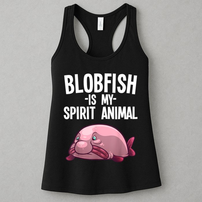 Blobfish Is My Spirit Animal Funny Blobfish Meme Womens Tank Top