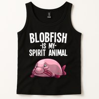 Blobfish Is My Spirit Animal Funny Blobfish Meme Tank Top