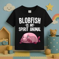Blobfish Is My Spirit Animal Funny Blobfish Meme Toddler T-Shirt