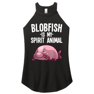 Blobfish Is My Spirit Animal Funny Blobfish Meme Women's Perfect Tri Rocker Tank