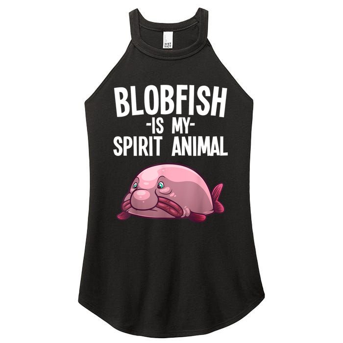 Blobfish Is My Spirit Animal Funny Blobfish Meme Women's Perfect Tri Rocker Tank