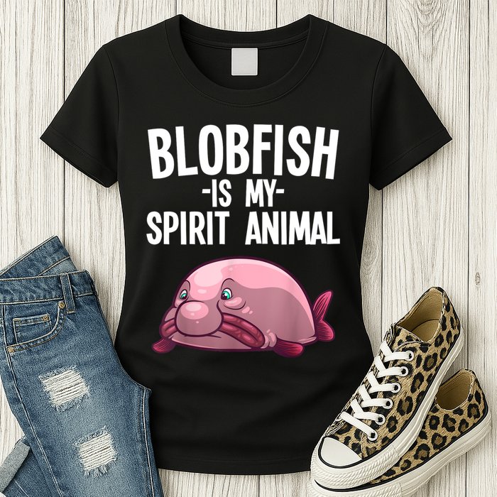 Blobfish Is My Spirit Animal Funny Blobfish Meme Womens T-Shirt