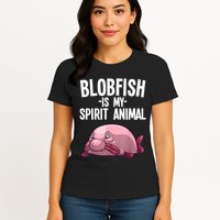 Blobfish Is My Spirit Animal Funny Blobfish Meme Womens T-Shirt