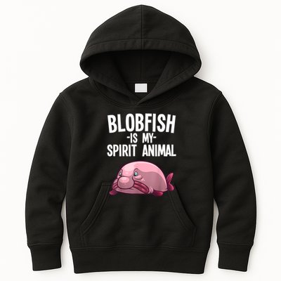 Blobfish Is My Spirit Animal Funny Blobfish Meme Kids Hoodie