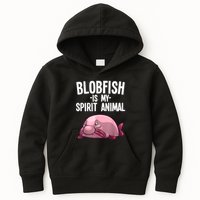 Blobfish Is My Spirit Animal Funny Blobfish Meme Kids Hoodie
