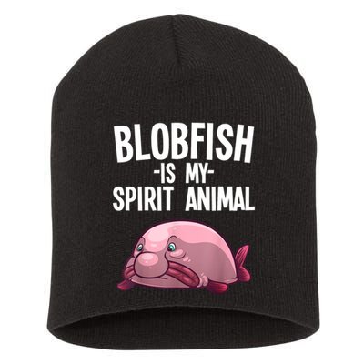 Blobfish Is My Spirit Animal Funny Blobfish Meme Short Acrylic Beanie
