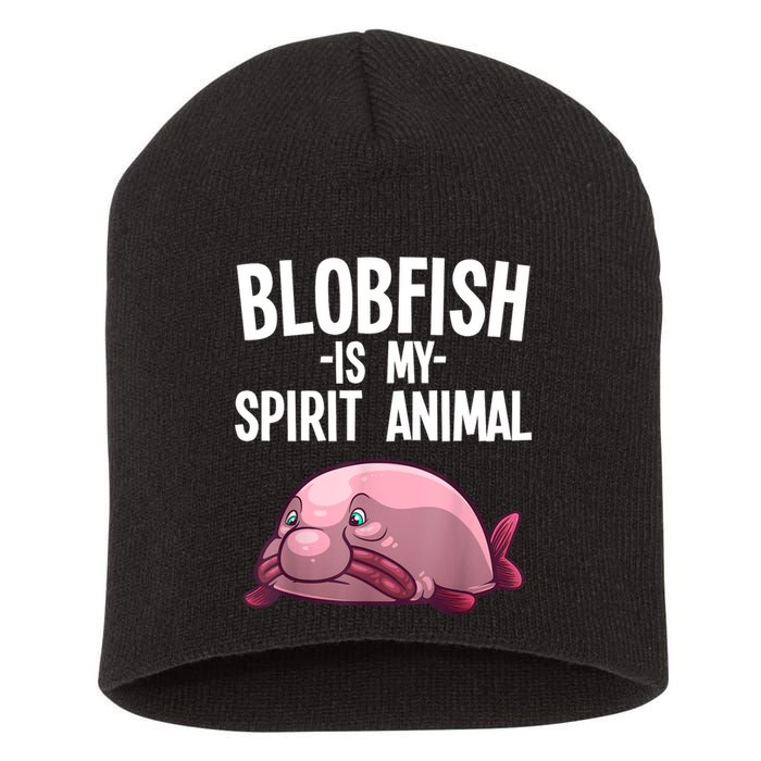 Blobfish Is My Spirit Animal Funny Blobfish Meme Short Acrylic Beanie