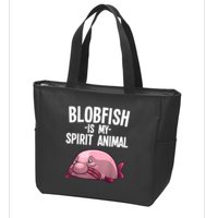 Blobfish Is My Spirit Animal Funny Blobfish Meme Zip Tote Bag