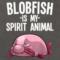 Blobfish Is My Spirit Animal Funny Blobfish Meme Cotton Canvas Backpack