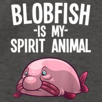 Blobfish Is My Spirit Animal Funny Blobfish Meme Vector Backpack