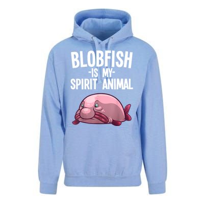 Blobfish Is My Spirit Animal Funny Blobfish Meme Unisex Surf Hoodie