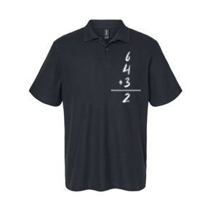 Baseball Inspired Math 6 4 3 2 Double Play Softball Game Softstyle Adult Sport Polo