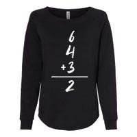 Baseball Inspired Math 6 4 3 2 Double Play Softball Game Womens California Wash Sweatshirt