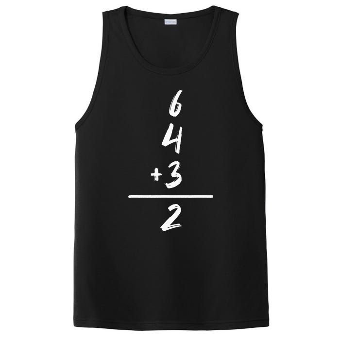 Baseball Inspired Math 6 4 3 2 Double Play Softball Game PosiCharge Competitor Tank