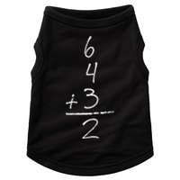 Baseball Inspired Math 6 4 3 2 Double Play Softball Doggie Tank