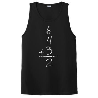 Baseball Inspired Math 6 4 3 2 Double Play Softball PosiCharge Competitor Tank