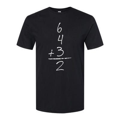 Baseball Inspired Math 6 4 3 2 Double Play Softball Softstyle CVC T-Shirt