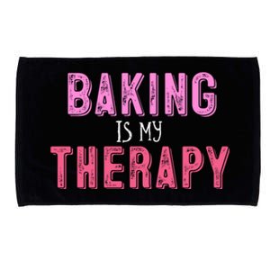 Baking Is My Therapy Great Gift Microfiber Hand Towel