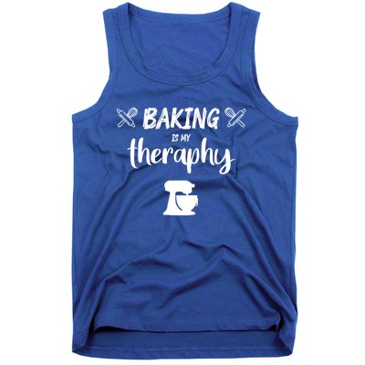 Baking Is My Therapy Cute Baker Biscuit Baking Culinary Gift Tank Top