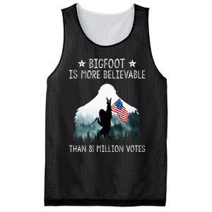 Bigfoot Is More Believable Than 81 Million Votes Mesh Reversible Basketball Jersey Tank