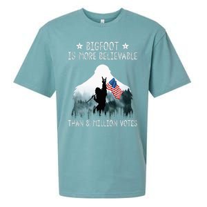 Bigfoot Is More Believable Than 81 Million Votes Sueded Cloud Jersey T-Shirt