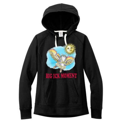 Big Ick Moment Cat Lover Women's Fleece Hoodie