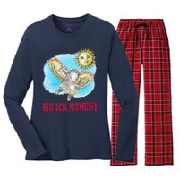 Big Ick Moment Cat Lover Women's Long Sleeve Flannel Pajama Set 