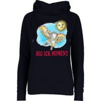 Big Ick Moment Cat Lover Womens Funnel Neck Pullover Hood