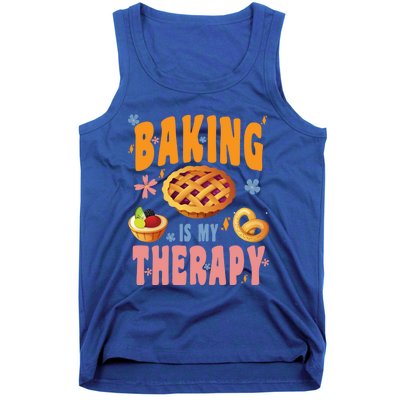 Baking Is My Therapy Cute Top Girls Fun Trendy Fashion Funny Gift Tank Top