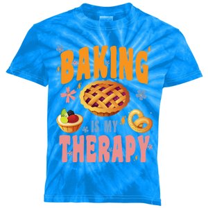 Baking Is My Therapy Cute Top Girls Fun Trendy Fashion Funny Gift Kids Tie-Dye T-Shirt