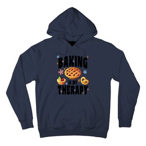 Baking Is My Therapy Cute Top Girls Fun Trendy Fashion Gift Hoodie