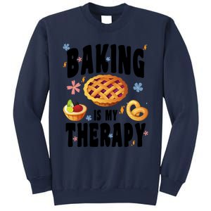 Baking Is My Therapy Cute Top Girls Fun Trendy Fashion Gift Sweatshirt