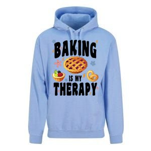 Baking Is My Therapy Cute Top Girls Fun Trendy Fashion Gift Unisex Surf Hoodie