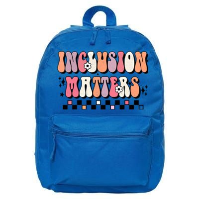 Boho Inclusion Matters Special Education Sped Teacher Gift 16 in Basic Backpack