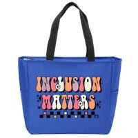 Boho Inclusion Matters Special Education Sped Teacher Gift Zip Tote Bag