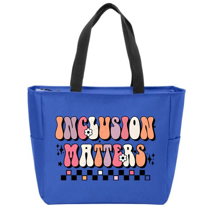 Boho Inclusion Matters Special Education Sped Teacher Gift Zip Tote Bag