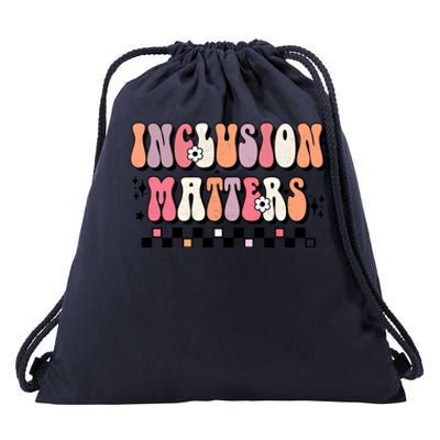 Boho Inclusion Matters Special Education Sped Teacher Gift Drawstring Bag