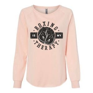 Boxing Is My Therapy Womens California Wash Sweatshirt