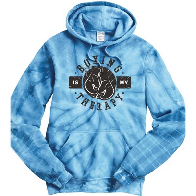 Boxing Is My Therapy Tie Dye Hoodie