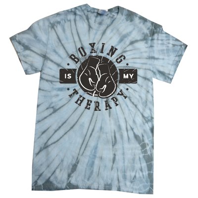 Boxing Is My Therapy Tie-Dye T-Shirt