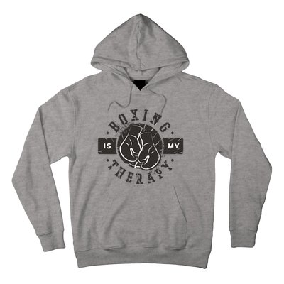 Boxing Is My Therapy Hoodie