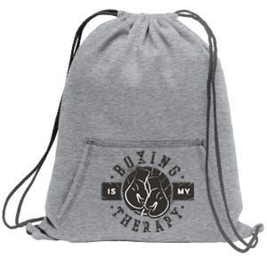 Boxing Is My Therapy Sweatshirt Cinch Pack Bag