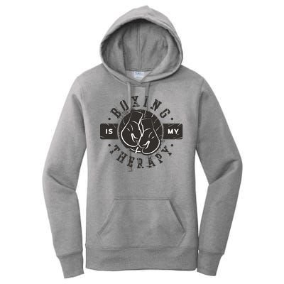 Boxing Is My Therapy Women's Pullover Hoodie