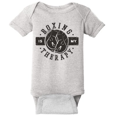 Boxing Is My Therapy Baby Bodysuit
