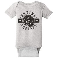 Boxing Is My Therapy Baby Bodysuit